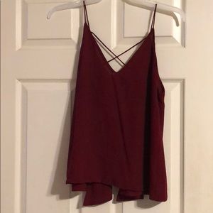 Crimson dainty hooligan top